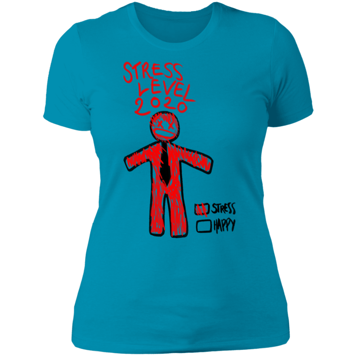 T-Shirts Turquoise / S Stress Level Women's Premium T-Shirt