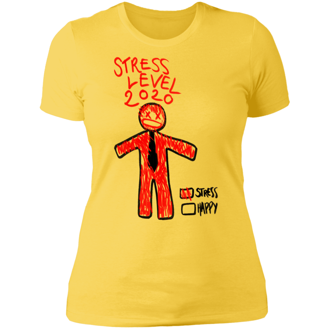 T-Shirts Vibrant Yellow / S Stress Level Women's Premium T-Shirt
