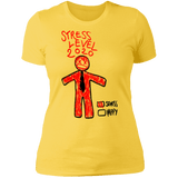 T-Shirts Vibrant Yellow / S Stress Level Women's Premium T-Shirt