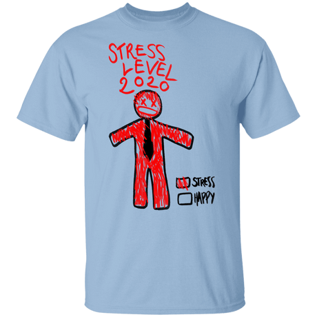 T-Shirts Light Blue / YXS Stress Level Youth T-Shirt