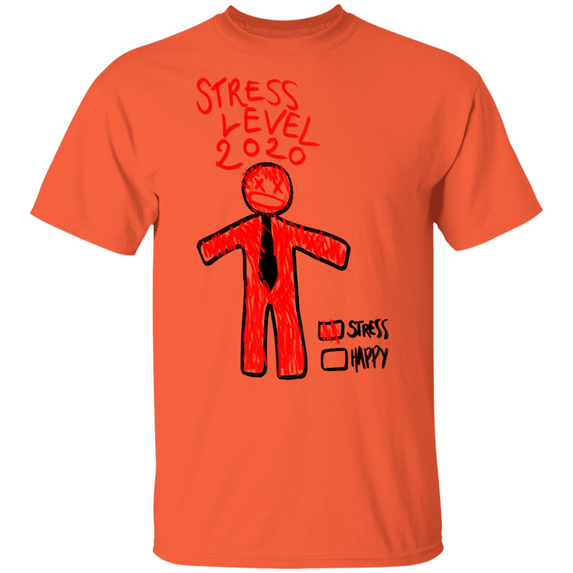 T-Shirts Orange / YXS Stress Level Youth T-Shirt