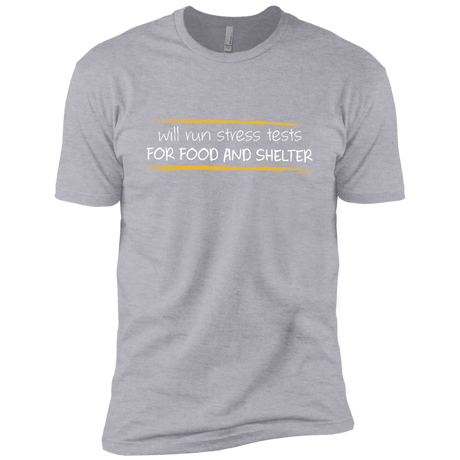 T-Shirts Heather Grey / YXS Stress Testing For Food And Shelter Boys Premium T-Shirt