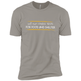 T-Shirts Light Grey / YXS Stress Testing For Food And Shelter Boys Premium T-Shirt