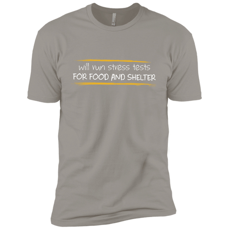 T-Shirts Light Grey / YXS Stress Testing For Food And Shelter Boys Premium T-Shirt