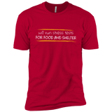 T-Shirts Red / YXS Stress Testing For Food And Shelter Boys Premium T-Shirt