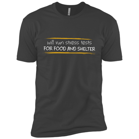 T-Shirts Heavy Metal / X-Small Stress Testing For Food And Shelter Men's Premium T-Shirt