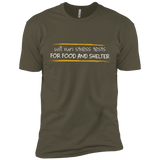 T-Shirts Military Green / X-Small Stress Testing For Food And Shelter Men's Premium T-Shirt