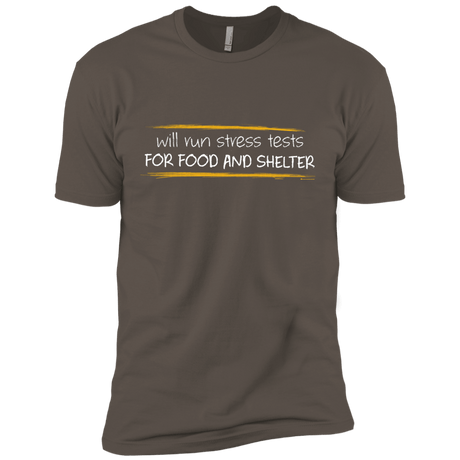 T-Shirts Warm Grey / X-Small Stress Testing For Food And Shelter Men's Premium T-Shirt