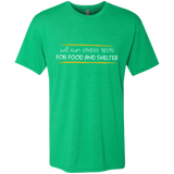 T-Shirts Envy / Small Stress Testing For Food And Shelter Men's Triblend T-Shirt