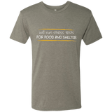T-Shirts Venetian Grey / Small Stress Testing For Food And Shelter Men's Triblend T-Shirt