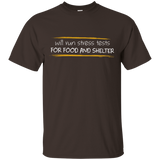 T-Shirts Dark Chocolate / Small Stress Testing For Food And Shelter T-Shirt