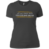 T-Shirts Heavy Metal / X-Small Stress Testing For Food And Shelter Women's Premium T-Shirt