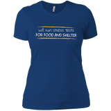 T-Shirts Royal / X-Small Stress Testing For Food And Shelter Women's Premium T-Shirt
