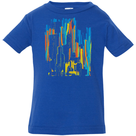T-Shirts Royal / 6 Months Stripey City Infant Premium T-Shirt