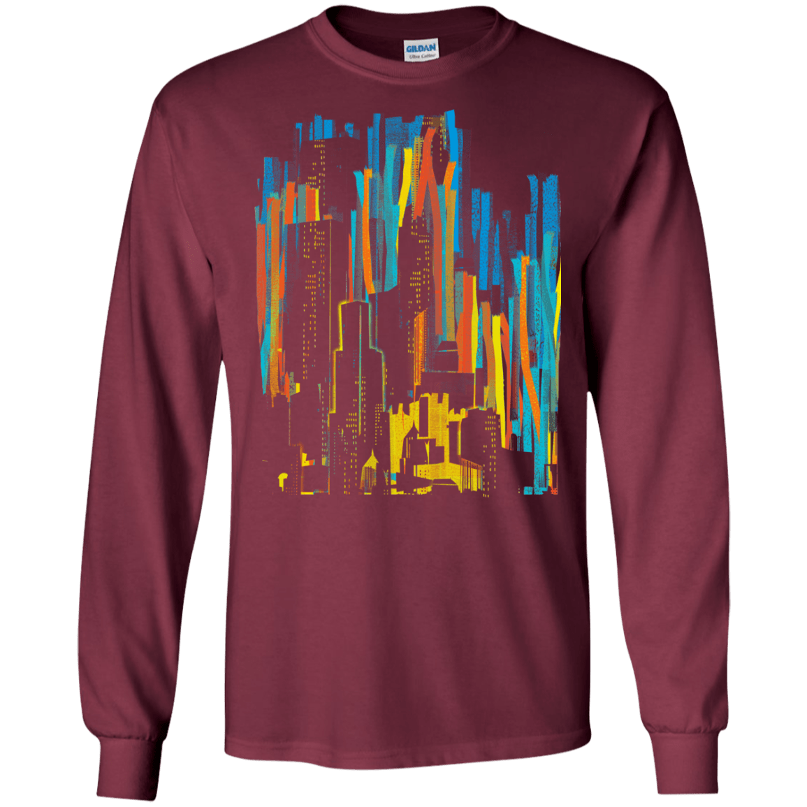 Stripey City Men's Long Sleeve T-Shirt