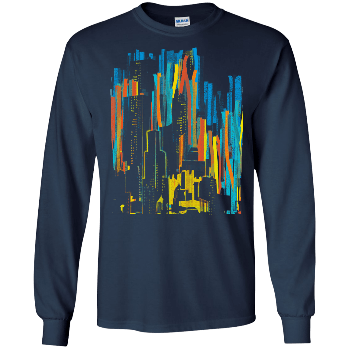 Stripey City Men's Long Sleeve T-Shirt