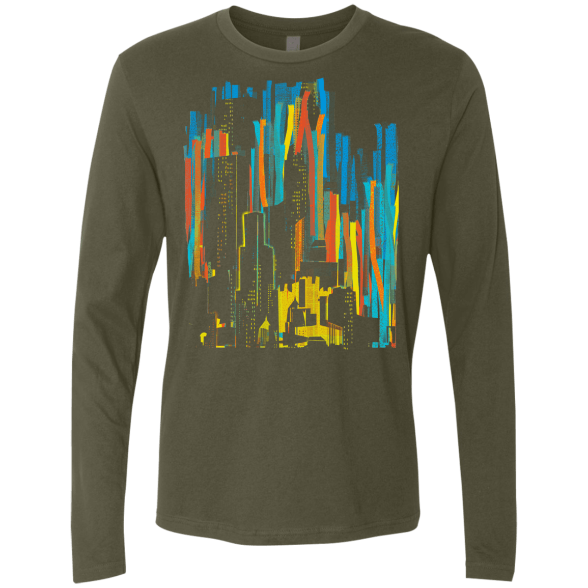 Stripey City Men's Premium Long Sleeve