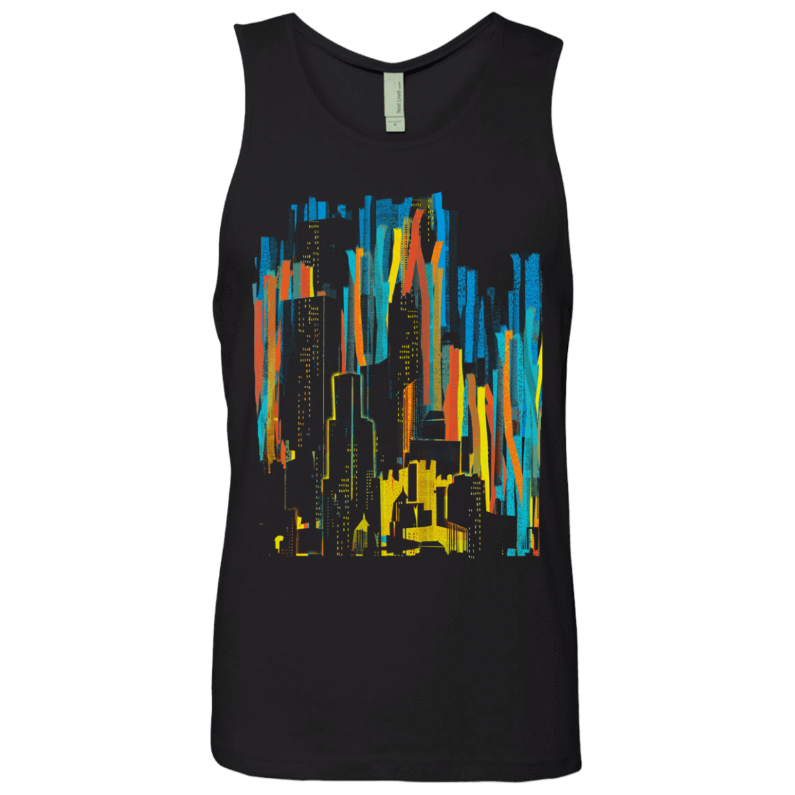 T-Shirts Black / S Stripey City Men's Premium Tank Top