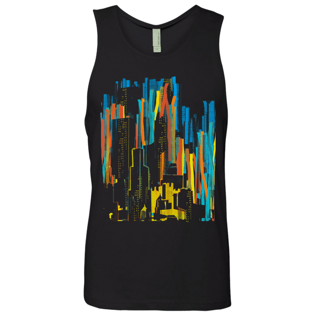 T-Shirts Black / S Stripey City Men's Premium Tank Top