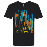T-Shirts Black / X-Small Stripey City Men's Premium V-Neck