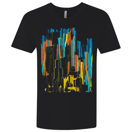 T-Shirts Black / X-Small Stripey City Men's Premium V-Neck