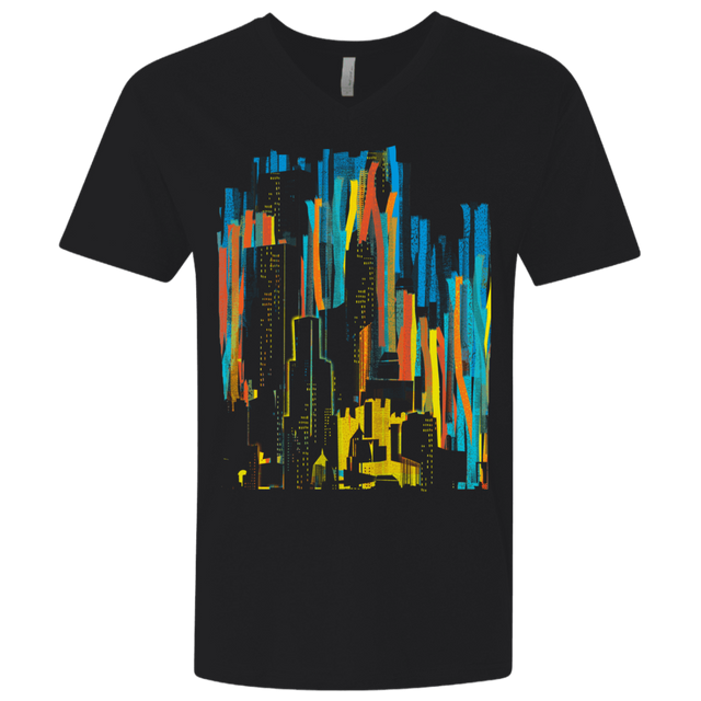 T-Shirts Black / X-Small Stripey City Men's Premium V-Neck