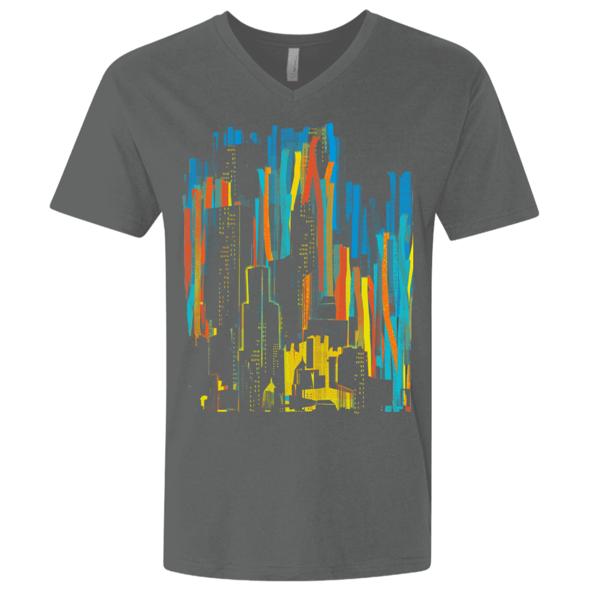T-Shirts Heavy Metal / X-Small Stripey City Men's Premium V-Neck