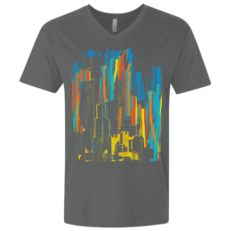 T-Shirts Heavy Metal / X-Small Stripey City Men's Premium V-Neck