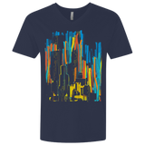 T-Shirts Midnight Navy / X-Small Stripey City Men's Premium V-Neck