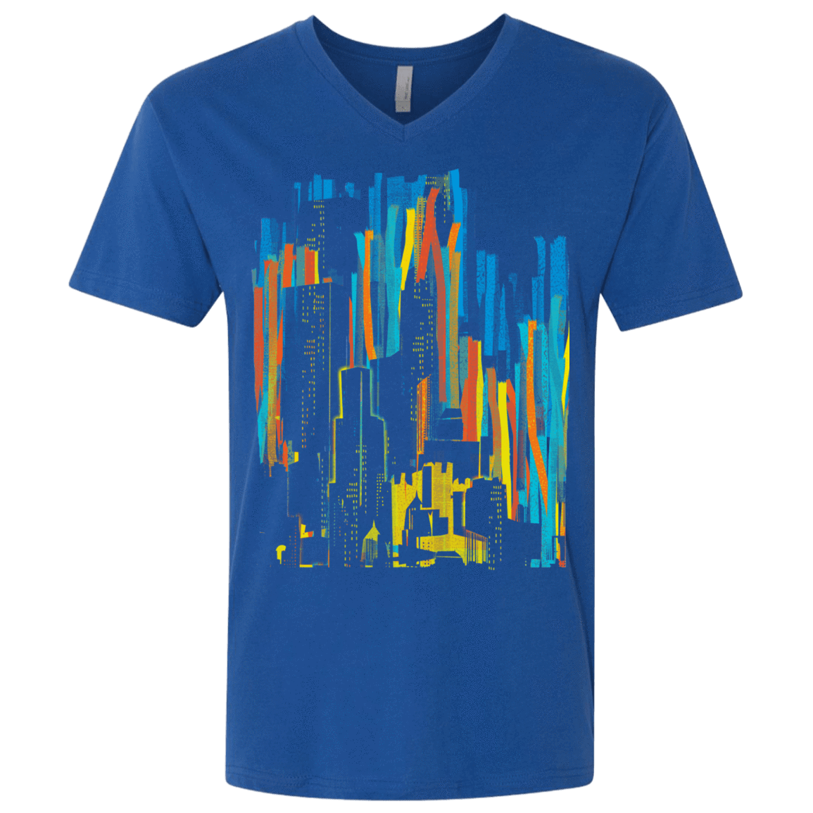 T-Shirts Royal / X-Small Stripey City Men's Premium V-Neck