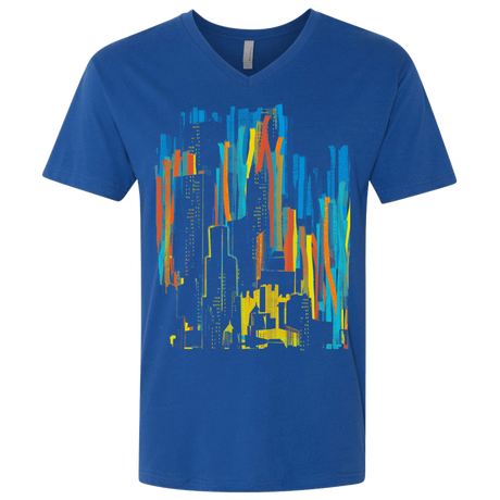 T-Shirts Royal / X-Small Stripey City Men's Premium V-Neck