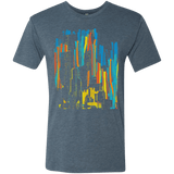 T-Shirts Indigo / S Stripey City Men's Triblend T-Shirt