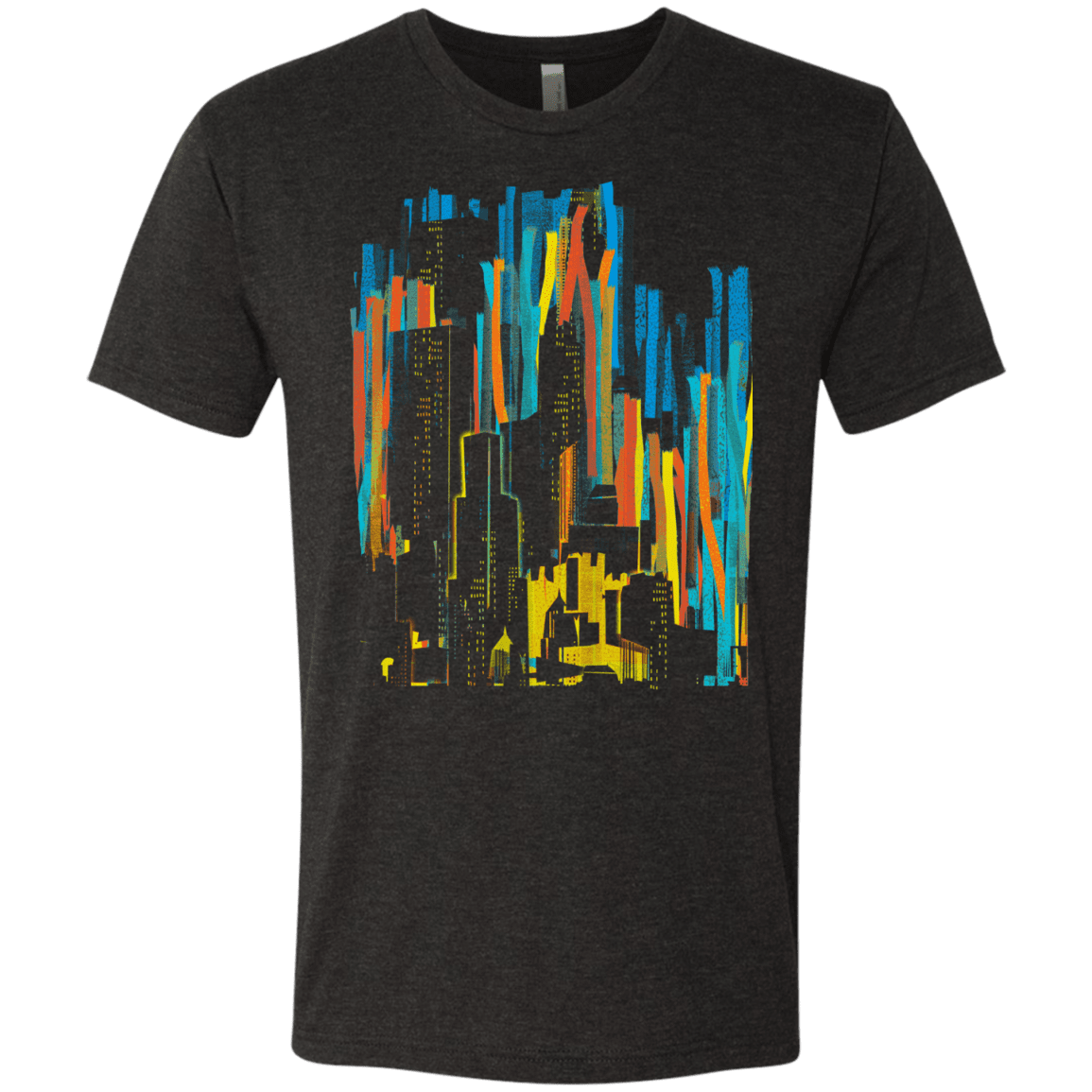 T-Shirts Vintage Black / S Stripey City Men's Triblend T-Shirt