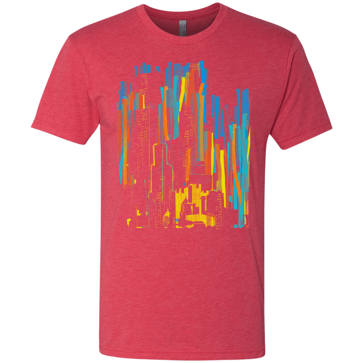 T-Shirts Vintage Red / S Stripey City Men's Triblend T-Shirt