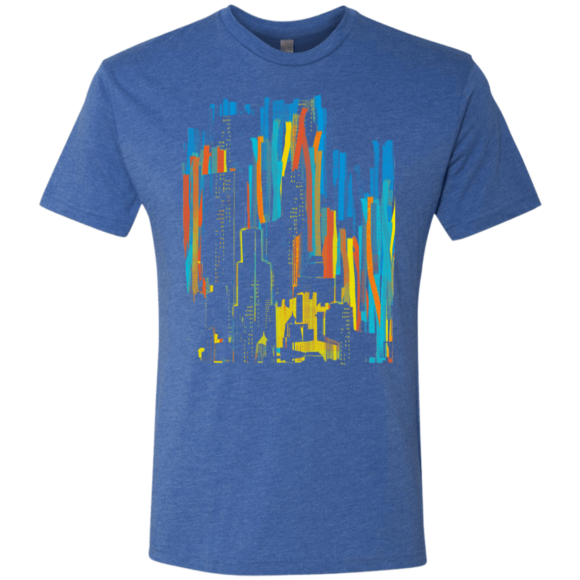 T-Shirts Vintage Royal / S Stripey City Men's Triblend T-Shirt