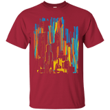 T-Shirts Cardinal / S Stripey City T-Shirt