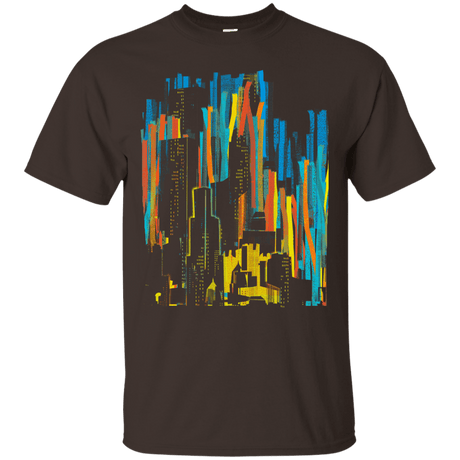 T-Shirts Dark Chocolate / S Stripey City T-Shirt