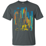 T-Shirts Dark Heather / S Stripey City T-Shirt