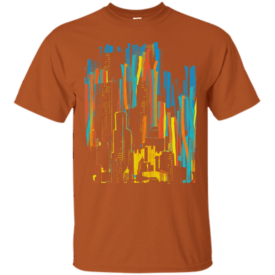 T-Shirts Texas Orange / S Stripey City T-Shirt