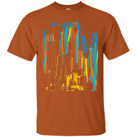 T-Shirts Texas Orange / S Stripey City T-Shirt