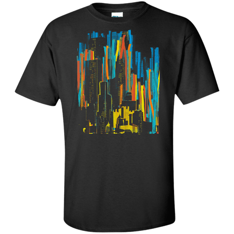T-Shirts Black / XLT Stripey City Tall T-Shirt