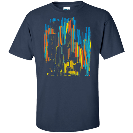 T-Shirts Navy / XLT Stripey City Tall T-Shirt