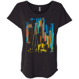 Stripey City Triblend Dolman Sleeve