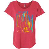 Stripey City Triblend Dolman Sleeve