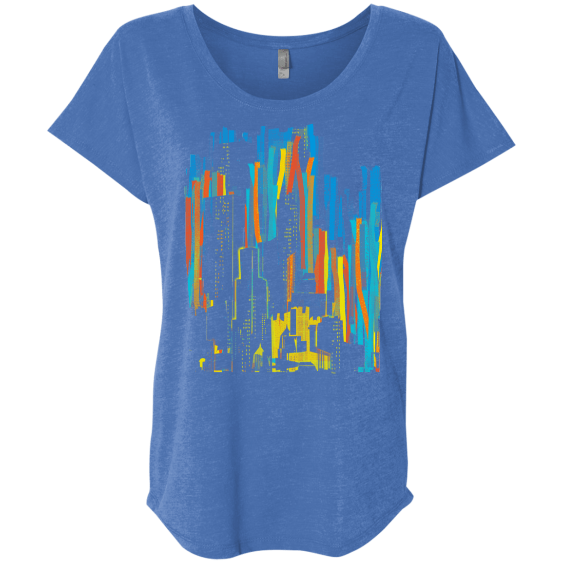 Stripey City Triblend Dolman Sleeve