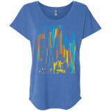 Stripey City Triblend Dolman Sleeve