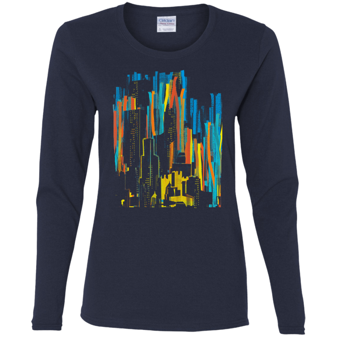 Stripey City Women's Long Sleeve T-Shirt