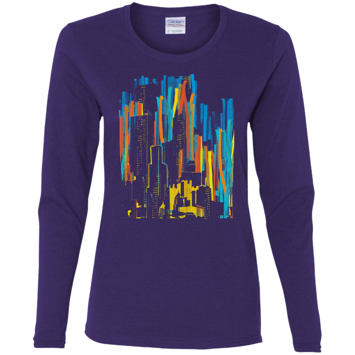 Stripey City Women's Long Sleeve T-Shirt