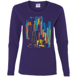 Stripey City Women's Long Sleeve T-Shirt