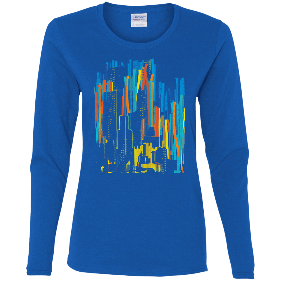 Stripey City Women's Long Sleeve T-Shirt